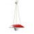 Mid-Century Modern Michel Mortier M4 Suspension Lamp in Red for Disderot For Sale - Image 3 of 6