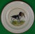 White Set of 4 Vintage Cyril Gorainoff Hunting Dog With Pheasant Hand-Painted Bedford Ware Plates For Sale - Image 8 of 8