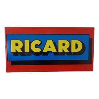 Vintage Advertising Ricard Sign, France, 1980s For Sale