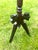 1900 - 1909 Antique, Walnut, Tripod, Occasional Table, Carved Tulip Motif, Geometric-Incised Details, Victorian/Eastlake Attributes, C 1900-1930’s For Sale - Image 5 of 12