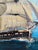 Textile 2018 Signed "Brennan" Folk Art Maritime Sailing Ship Painting in Ornate Frame For Sale - Image 7 of 17
