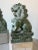 1980s Pair of Large Vintage Chinese Green Soapstone Foo Dog Guardian Sculptures For Sale - Image 5 of 12