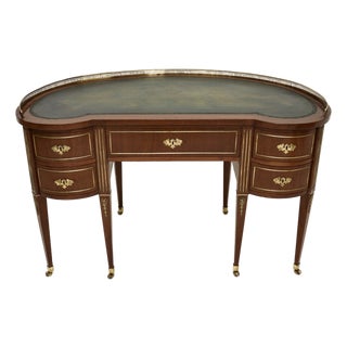 Antique Empire Austrian Leather Top Desk, 1830s For Sale