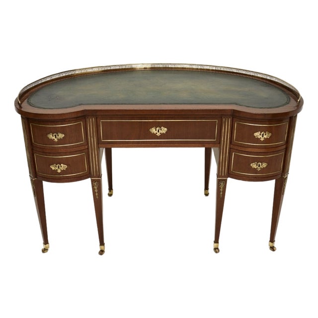 Antique Empire Austrian Leather Top Desk, 1830s For Sale