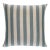 Schumacher Hanson I/O Stripe 20" Pillow In Teal For Sale