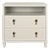 Matthew Izzo Home Corine Antique White Matte Lacquer Fluted Front Side Table For Sale