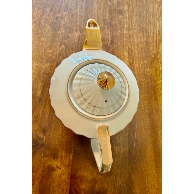 Metal Mid 20th Century Trimont Ware Rose Gold Teapot For Sale - Image 7 of 12