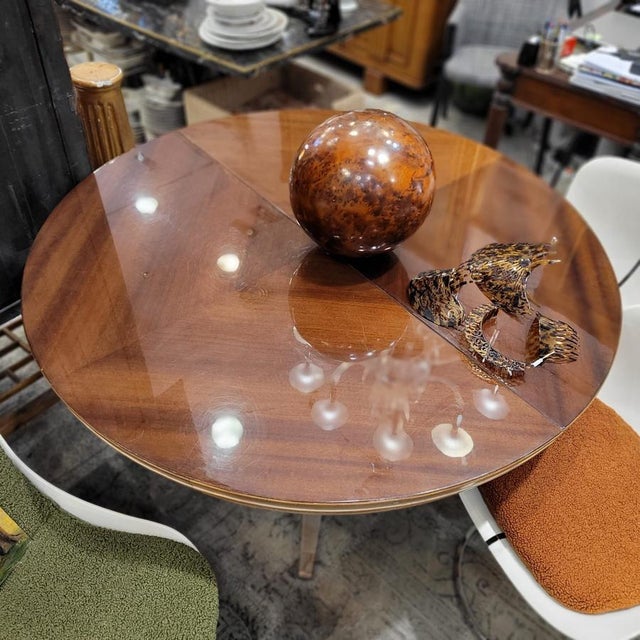 Mid-Century Carved Oak Dining Table after Rafael García Nicolau, Spain, 1970s For Sale - Image 6 of 18