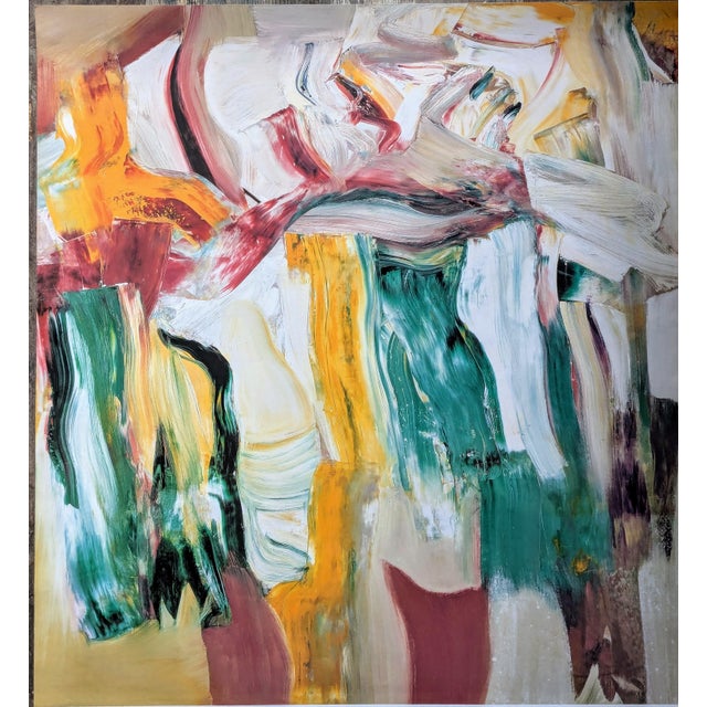 Willem De Kooning, Abstract Composition Poster, Limited Edition Offset Lithograph, 1990 For Sale - Image 6 of 8