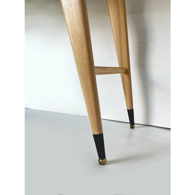 Wood Desk in the style of Gio Ponti, 1950s For Sale - Image 7 of 10