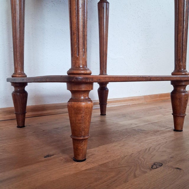 Antique French Bedside Table with Marble Top For Sale - Image 13 of 18