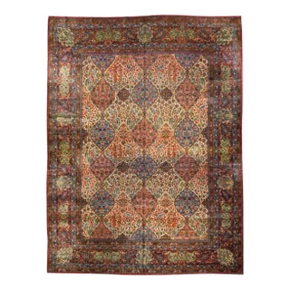 19th Century Yazd Rug For Sale