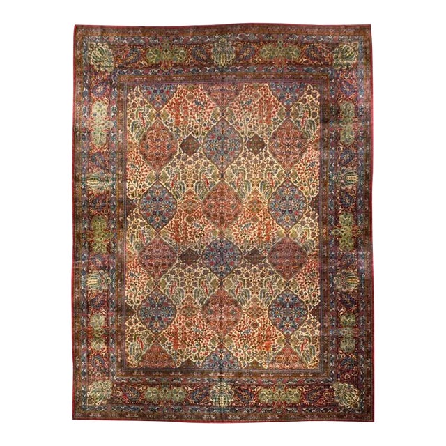 19th Century Yazd Rug For Sale