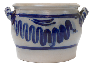 19th Century German Stoneware Five Liter Crock, 1890s