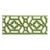 Sample - Schumacher Zanzibar Trellis Tape in Jade For Sale