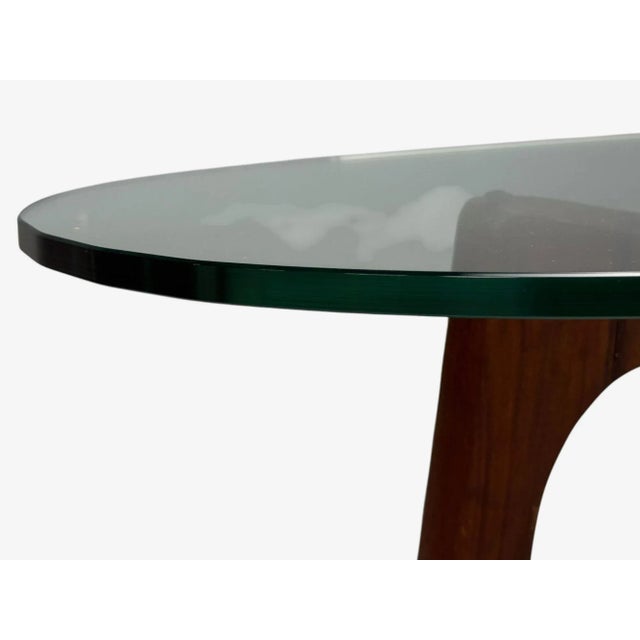Adrian Pearsall, Walnut, Glass, Coffee Table, United States, 1960s For Sale - Image 9 of 9