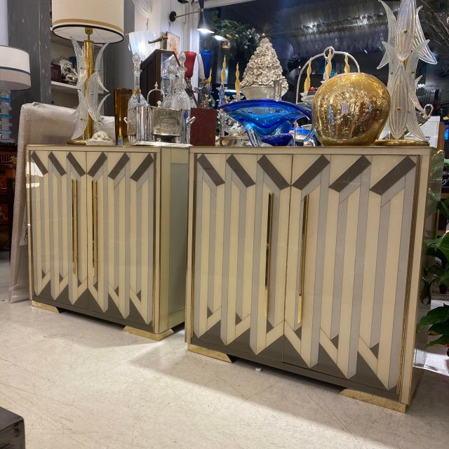 Italian Murano Glass Art Deco Chest of Drawers, 1960s For Sale - Image 3 of 8