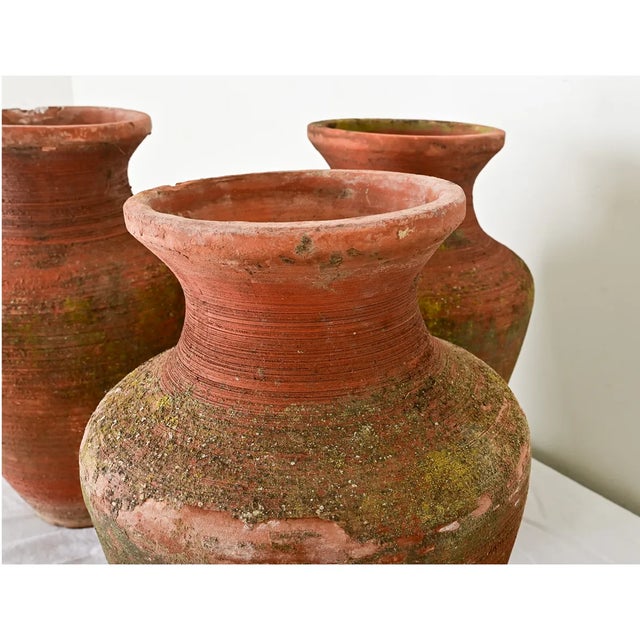 Ceramic Early 20th Century Turkish Terracotta Pots - Set of 3 For Sale - Image 7 of 8