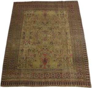 Antique Persian Dorokhsh Rug - 8′10″ × 11′7″