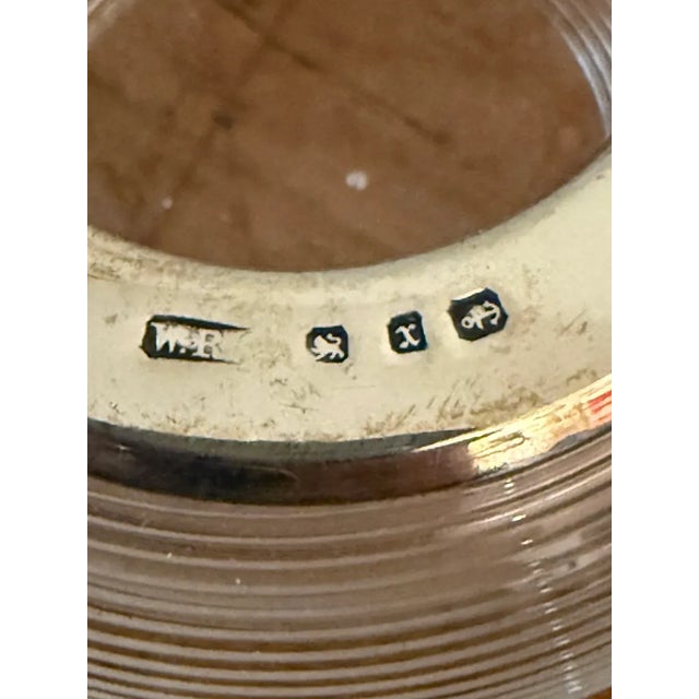 Metal Vintage Crystal & Sterling Match Striker, Petite For Sale - Image 7 of 10