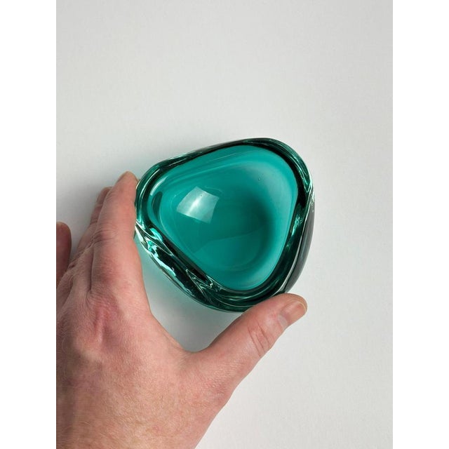 Small Mid-20th Century Murano Glass Geode Bowl from Archimede Seguso, Italy, 1960s For Sale - Image 6 of 10