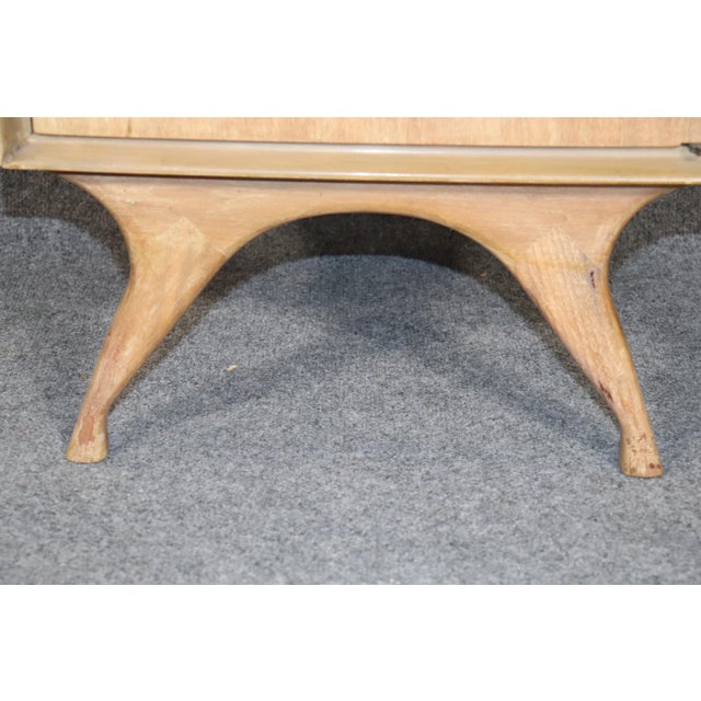 Mid 20th Century Single Mid-Century Sculptural Nightstand For Sale - Image 10 of 11