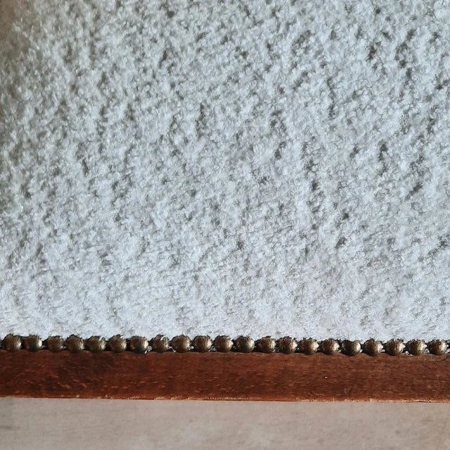 Brown French Art Deco Chair, 1920s For Sale - Image 8 of 10