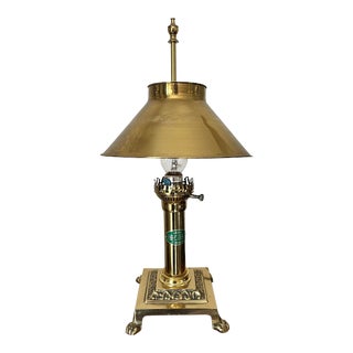 1970s Orient Express Paris-Istanbul Brass Table Lamp For Sale