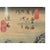 Vintage Japanese Woodblock Print - Hiroshige Riverside Boat Scene - Framed Art For Sale - Image 4 of 6