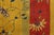 Textile Surprising Saffron Background and Red-Raspebery Border With Tiny Sprays Floral Design Antique Chinese Art Deco Rug For Sale - Image 7 of 12