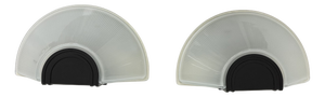 Glass Prisma Wall Lamps by MEGA, 1980s, Italy, Set of 2
