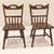 Mid 19th Century Vintage Children's Windsor Style Solid Wood School Desk Chairs- A Pair For Sale - Image 5 of 12