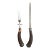Vintage Stag Sheffield Carving Fork and Knife Sharpener For Sale