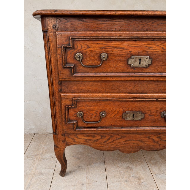 Antique 18th-Century French Country Commode Chest of Drawers For Sale - Image 4 of 11