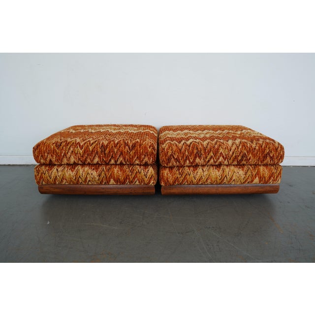 Vintage Riverside Upholstery Lounge Chairs & Ottomans - 4 Pieces For Sale - Image 11 of 12