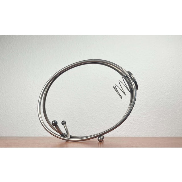 Postmodern Postmodern Metal Wine Bottle Holder, 1980s For Sale - Image 3 of 18