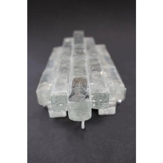 1970s Ice Glass Wall Lamp by Albano Poli for Poliarte Linea, Italy, 1970s For Sale - Image 5 of 6