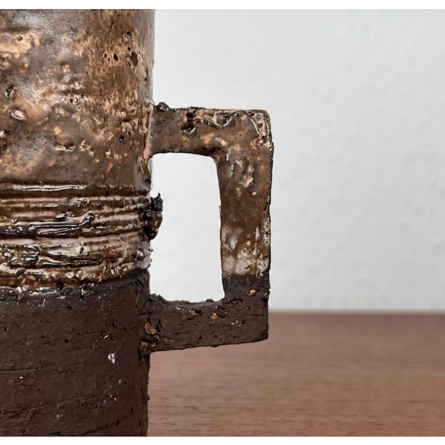 Mid-Century Modern Danish Studio Pottery Mug Vase by Robert Rob Bentsen, 1960s, in Very Good conditions. Designed 1960 to...