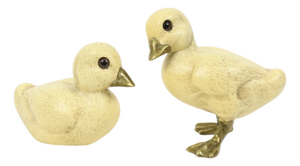 Duck Figurines in Resin and Brass from Malevolti, Italy, 1970s, Set of 2
