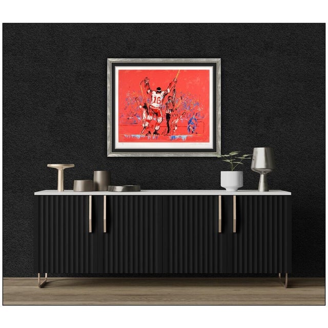 Message us to inquire about custom framing options! (Included for free with every purchase) The artwork here, "Red Goal",...