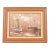 Rikard Lindström Original Signed Oil Painting on Canvas of Ships in Harbor in Carved Wood Frame For Sale