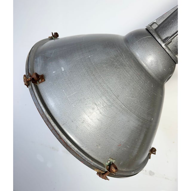 1970s Large Vintage Industrial Aluminium Factory Wall Spotlight from Elektrosvit, 1970s For Sale - Image 5 of 18