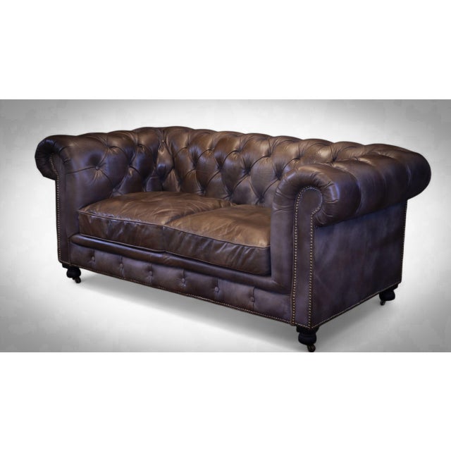Westminster Two-Seater Leather Sofas from Timothy Oulton, 2016, Set of 2 For Sale - Image 3 of 18