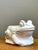 Vintage Italian White Frog Ceramic Vase For Sale - Image 10 of 12