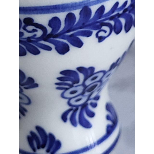 1950s 1950s Handpainted Delft Porcelain Egg Cups - a Pair For Sale - Image 5 of 8
