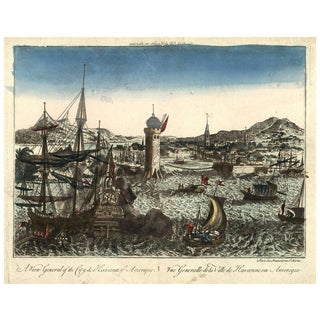 Optical View of Havana, Cuba, 1770, Print For Sale