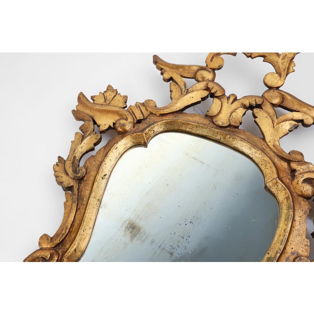Rococo Venetian Giltwood Mirrors, Italy, 1850s, Set of 2 For Sale - Image 5 of 11