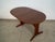 1960's Mid Century Danish Modern oval dining table for sale. It's a trestle dining table that has an oval shape, and has...