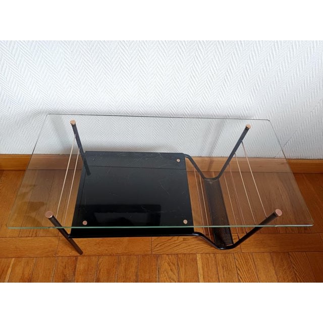 Airborne Coffee Table attributed to Pierre Guariche for Airborne, 1960 For Sale - Image 4 of 16