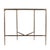 2020s Evelyn 36.5 in. W Demilune Marble and Iron Console Table, Marble and Metal For Sale - Image 5 of 7